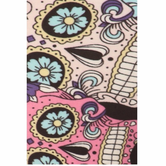KIDS Sugar Skull Leggings Mega soft - Picture 2 of 3